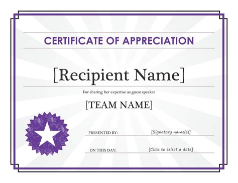 30 Free Certificate Of Appreciation Templates And Letters