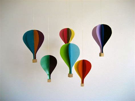 Diy Hot Air Balloon Mobile I Made For Toby Diy Hot Air Balloons