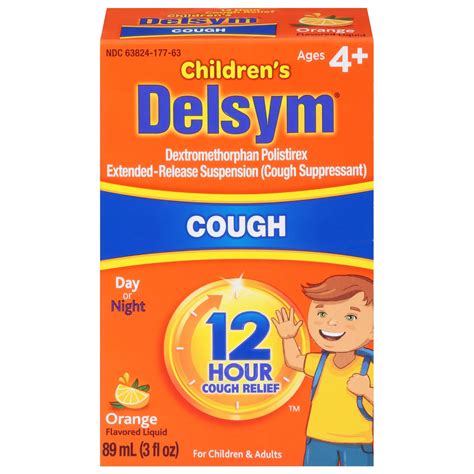 Delsym Childrens 12 Hour Orange Flavored Liquid Cough Relief Shop
