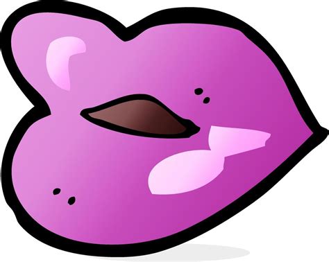 Doodle Cartoon Lips 12963933 Vector Art At Vecteezy