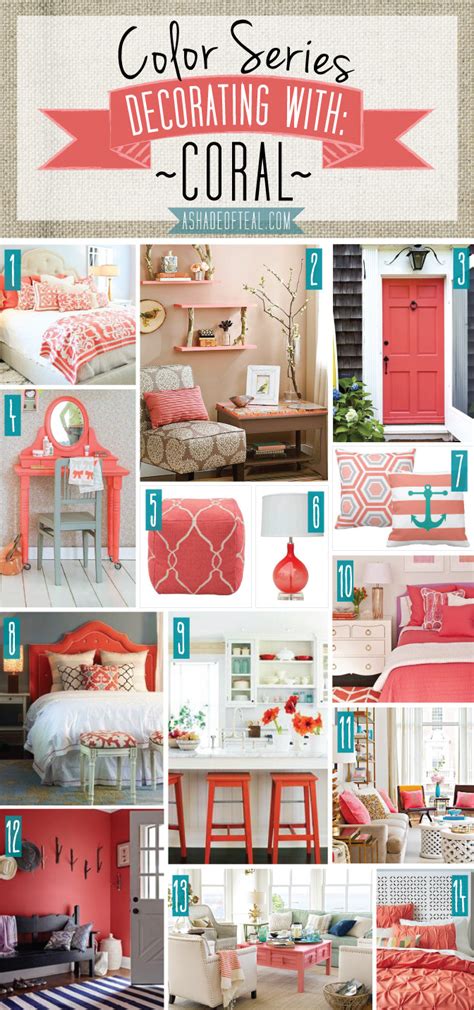 Color Series Decorating With Coral