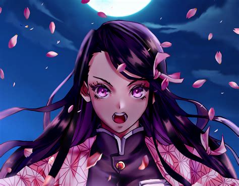 Nezuko Kamado Kimetsu No Yaiba Art Wallpaper Hd Anime K Wallpapers