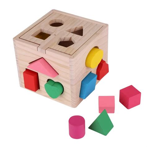 Baby Early Educational Toy Geometric Intellectual 13 Holes Block