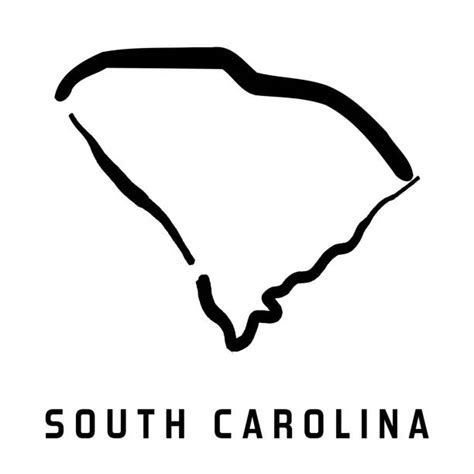 South Carolina Outline Illustrations Royalty Free Vector