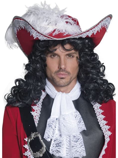 Authentic Red Pirate Hat Pirate Accessories Mega Fancy Dress