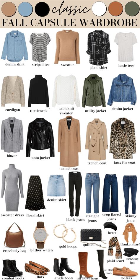 Classic Fall Capsule Wardrobe Shopping List Outfit Ideas And More