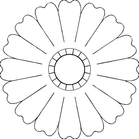 To add a product to favorites simple. Clipart - Flower 16 petal template