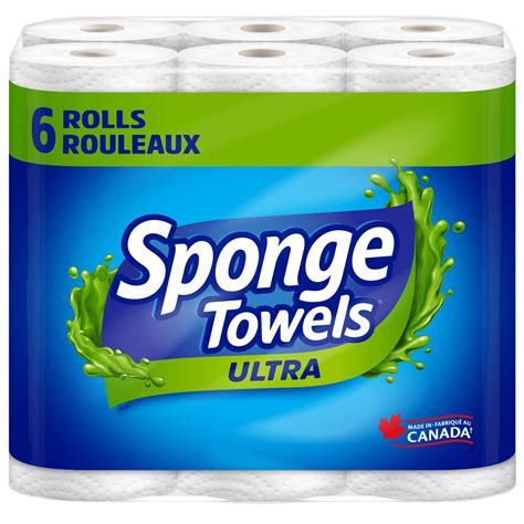 Spongetowels Ultra Choose A Size 6s 2ply Paper Towel Walmart Canada