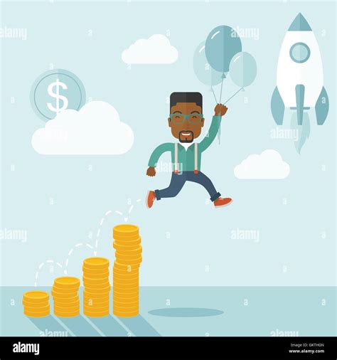 African Businessman Holding Balloons Stock Vector Image And Art Alamy