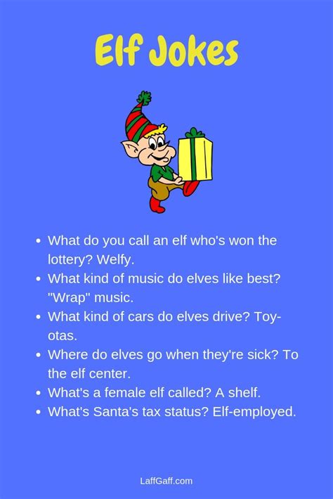 28 Funny Elf Jokes For Kids Laffgaff Home Of Laughter Christmas