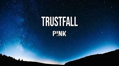 Pnk Trustfall Lyrics Youtube