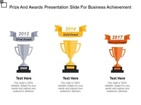 Prize And Awards Presentation Slide For Business