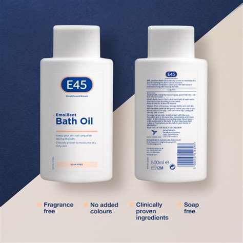 E45 Emollient Bath Oil 500ml Pharmacy2u