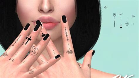 Sims 4 Leg Tattoos Download 1m Sims Custom Content Free