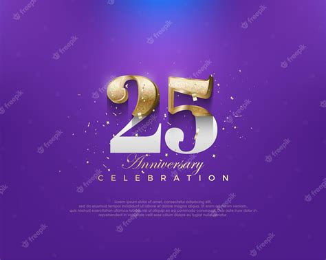 Número Clásico único 25 Para Una Celebración De Aniversario Con Un