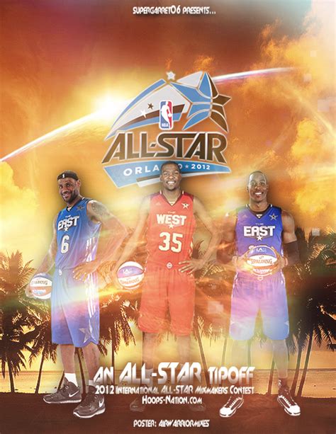 Nba All Star Tip Off 2012 Poster Official Version By Supergarrett06 On