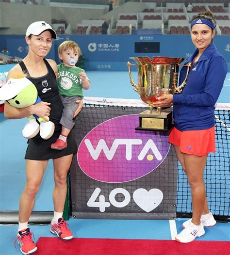 Sania mirza, with her son izhaan, during her fed cup campaign at the dubai tennis stadium in early march. I am a better player than last year: Sania Mirza - Rediff ...