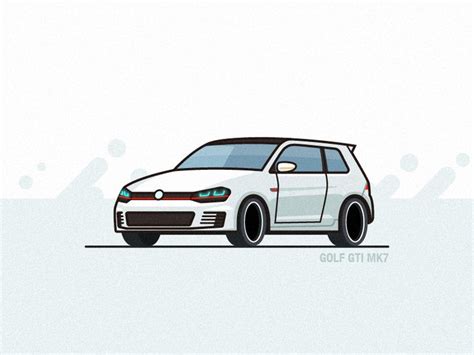 Cars For Dribbble Works On Behance Car Illustration Mini Drawings