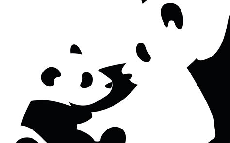 Black And White Panda Wallpapers Wallpaper Cave