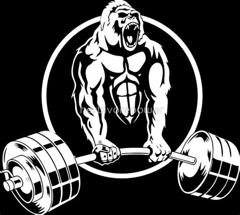 Gorilla Gym Bodybuilding By Herbivorepower Gorilla Gym Animal Logo