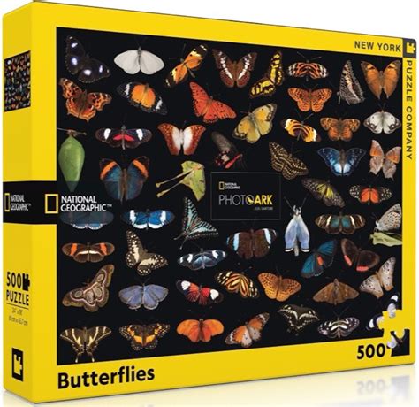 Photo Ark Butterflies 500 Pieces New York Puzzle Co Puzzle Warehouse