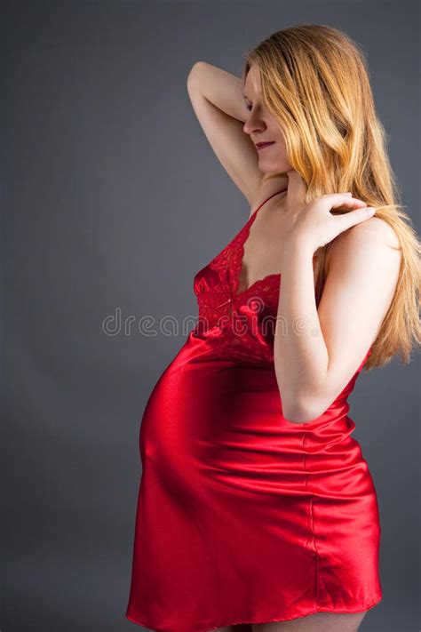 Sensual Pregnant Blonde Woman Stock Photo Image Of Looking