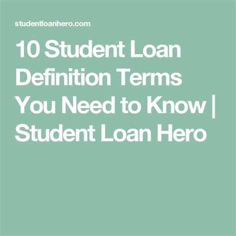 Examples & definitions of loan terms. Pin on matt