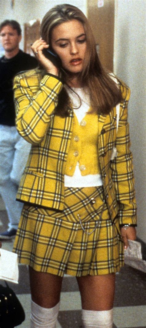 Cher Wears A Yellow Plaid Suit By Jean Paul Gaultier Clueless