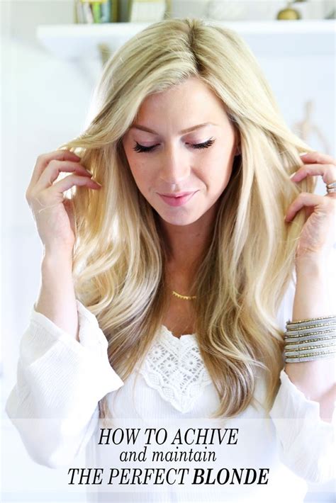 Three Tricks To Achieving And Maintaining The Perfect Blonde Elle