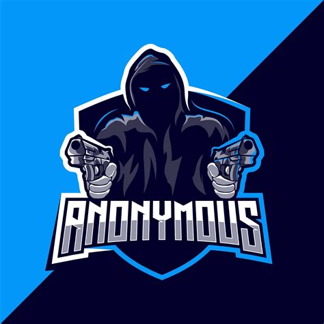 Anonymous Mascot Esport Logo Design Veclogo