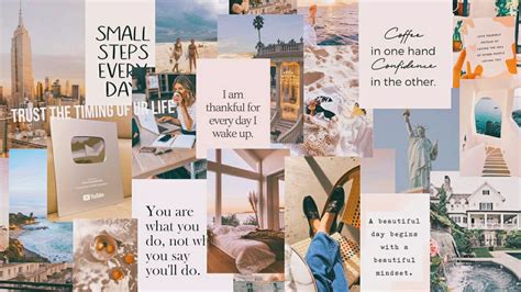Vision board app for laptop. Aesthetic pastel wallpaper in 2020 | Aesthetic desktop ...