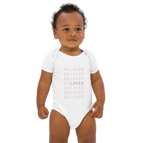 Beloved Organic Cotton Baby Onesie Little With Great Love