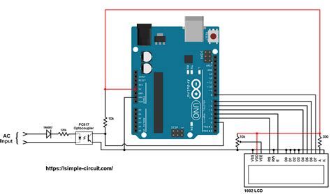 220380v Ac Frequency Meter With Arduino Simple Circuit