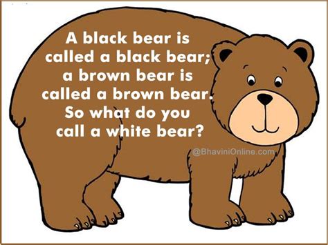 Fun Riddle What Do You Call A White Bear Funny