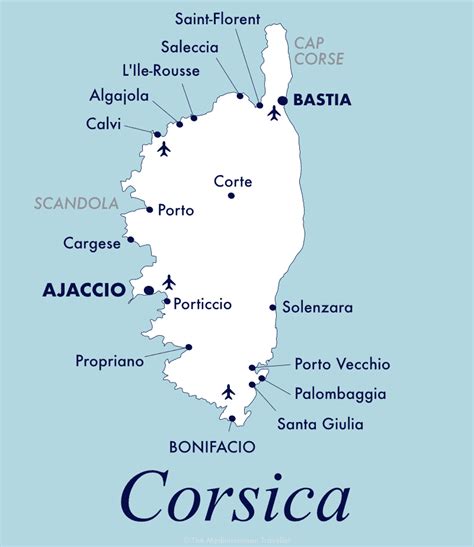 Corsica Beaches Map