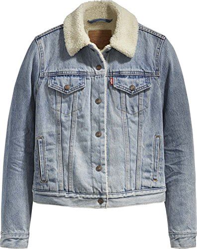 Veste col sherpa en jean by levis pour femme. Levi's Original Sherpa Trucker, Veste en Jean Femme
