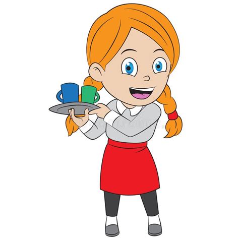 Cartoon Waitress Clipart