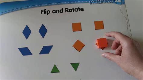 Prek Math Flip And Rotate Shapes Youtube