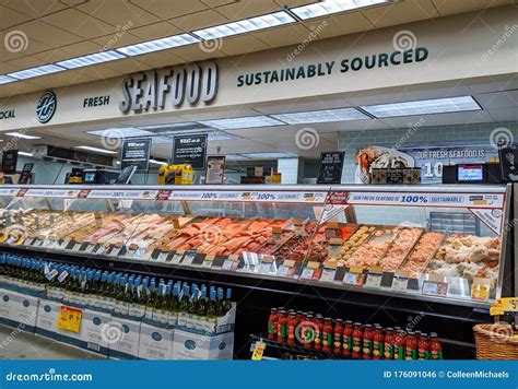 Fresh Seafood Sustainably Sourced Stocked In The Deli And Meat