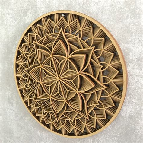 Mandala bohemian tapestry designs are ancient, spiritual emblem in the sacred religion of hinduism and buddhism, symbolizing the universe. Quadro Mandala 3d Escultura 9 Camadas Mand003 Cru no Elo7 ...