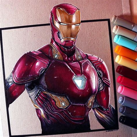 Amazingly Realistic Drawing Of Iron Man By Lethalchris Iron Man