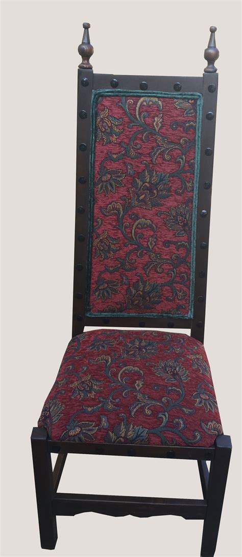 A good pair of chinese hardwood & lacquer carved arm chairs, the backs with floral display lacquer decor, 94cm high x 42cm. SET OF 6 Antiques Royal High back chairs CASTLE/KING STYLE ...