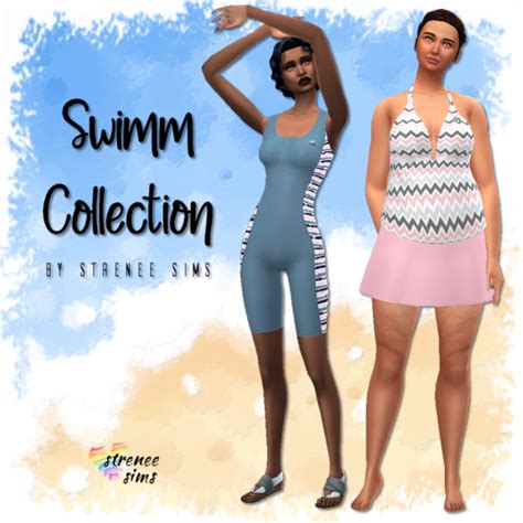 Swimm Collection I Sims 4 Full Coverage Swimwear