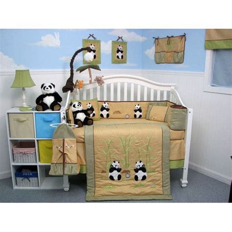 Panda Bear Bedroom Decor Baby Boy Bedding Baby Boy Nursery Themes