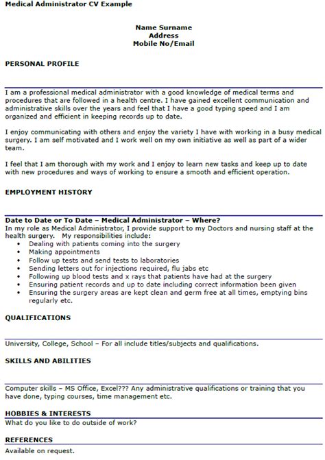 Integral to maintaining essential functions of the workplace, office assistants are hired in nearly all industries, though most job openings are in hospitals and schools, as well as. Medical Administrator CV Example - icover.org.uk