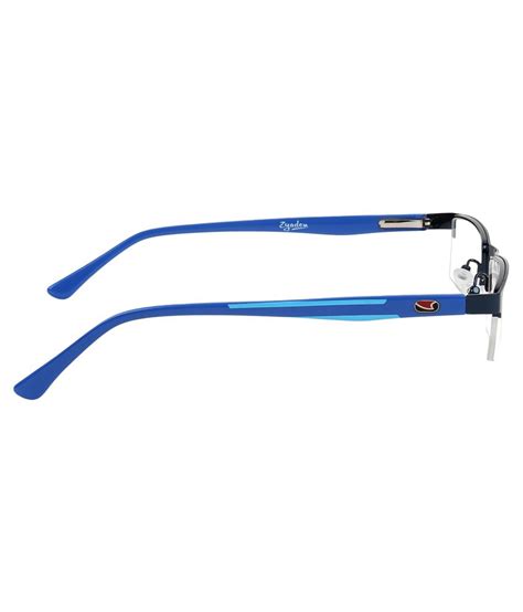 zyaden blue rectangle spectacle frame buy zyaden blue rectangle spectacle frame online at low