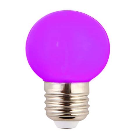 Ampoule Led Sphérique G45 à Culot E27 Couleur Déclairage Violet