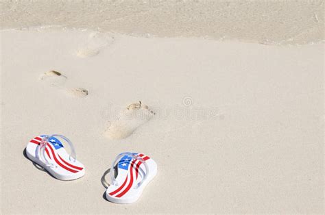 Thongs On The Beach Stock Image Image Of Coast Water 1639387