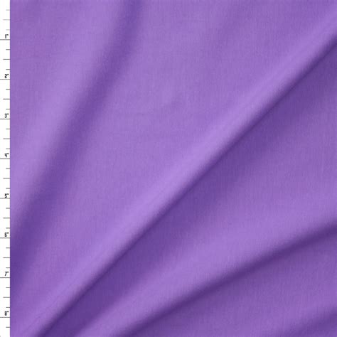 Cali Fabrics Lavender Stretch Cottonspandex Jersey Knit Fabric By The Yard