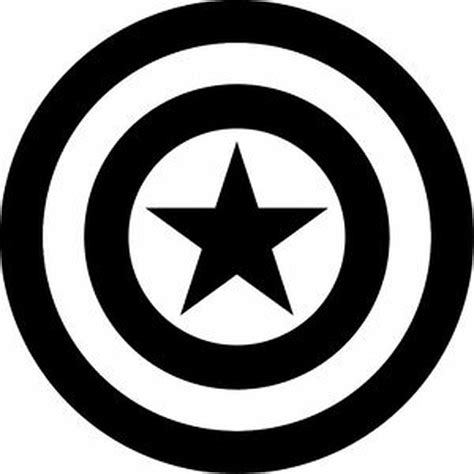 Captain America Captain America Shield Silhouette Vinyl Sticker